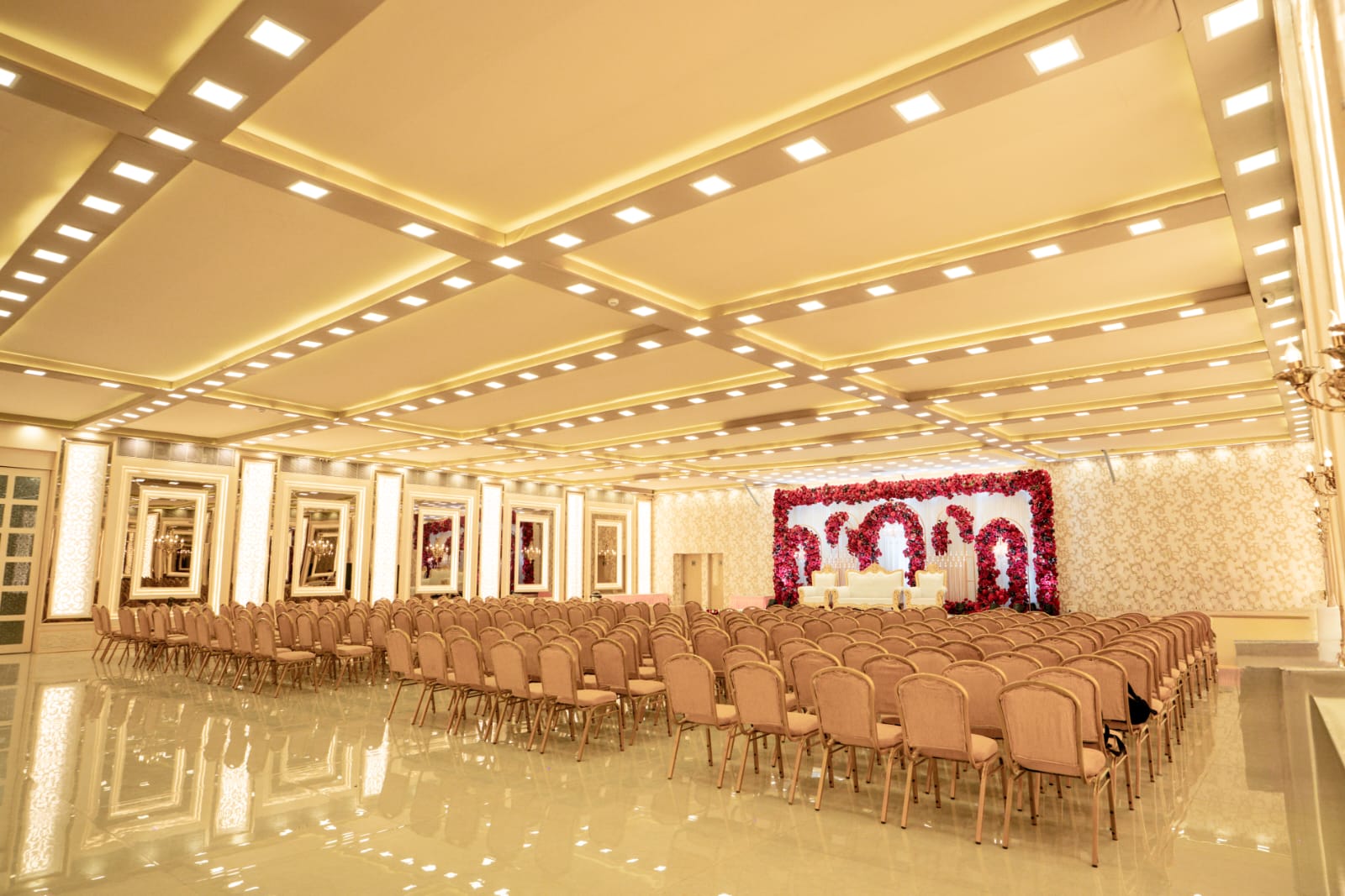Elegant wedding stage decor Banquet Hall Images Thane